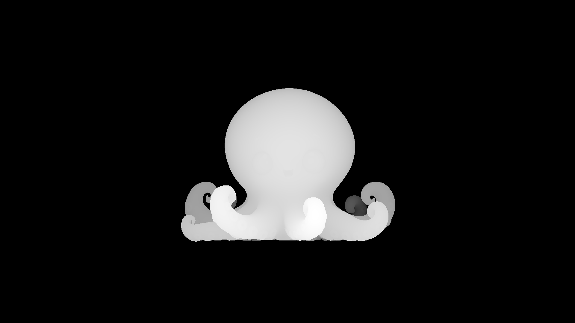 Blender 输出的深度图